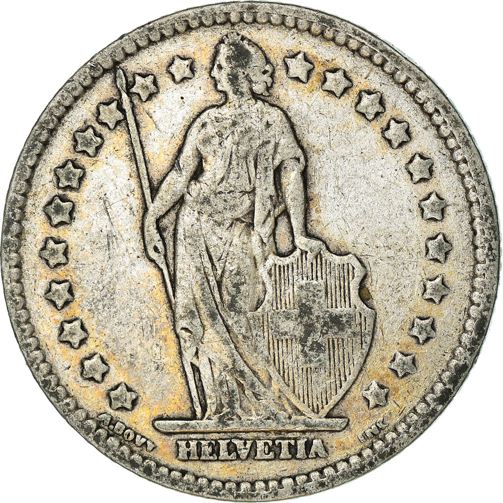 Coin, Switzerland, Franc, 1920, Bern, VF(20-25), Silver, KM:24