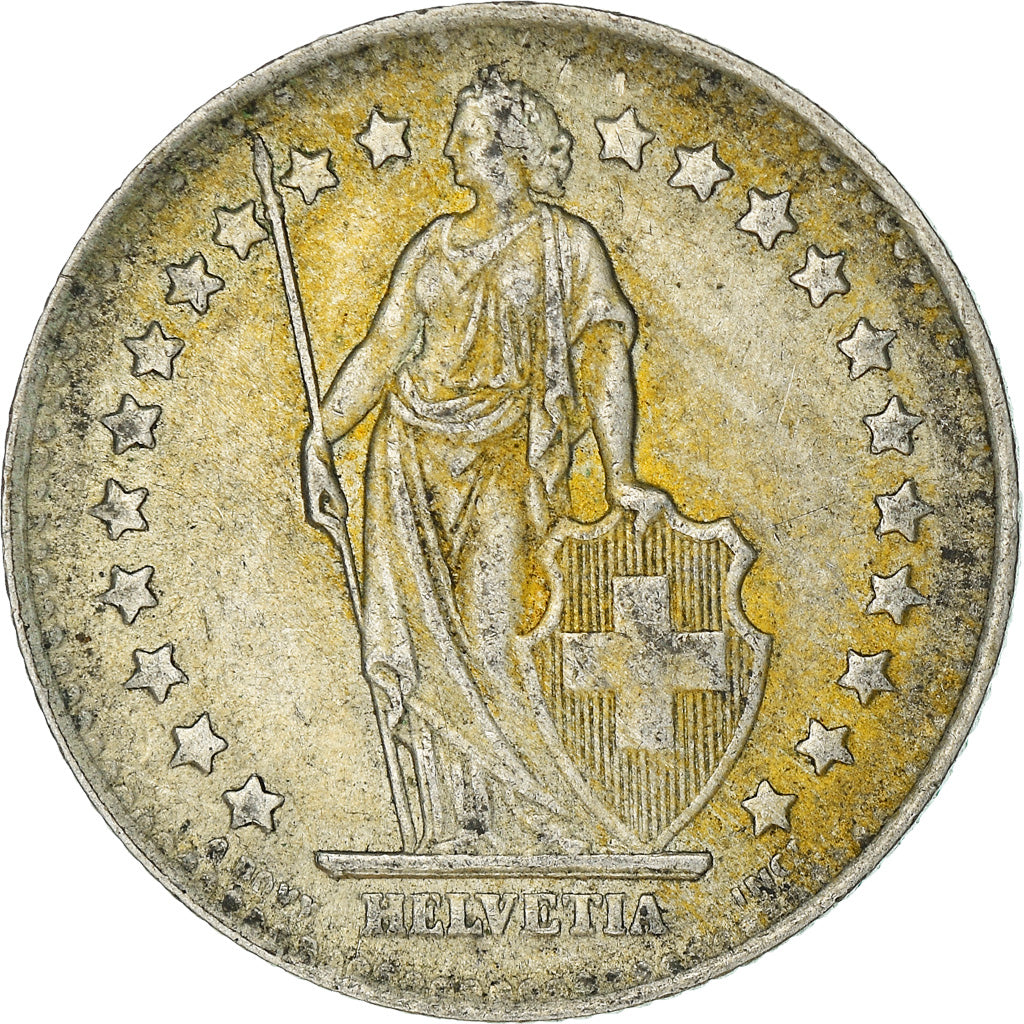 Moneta, Svizzera, Franc, 1945, MB+, Argento, KM:24
