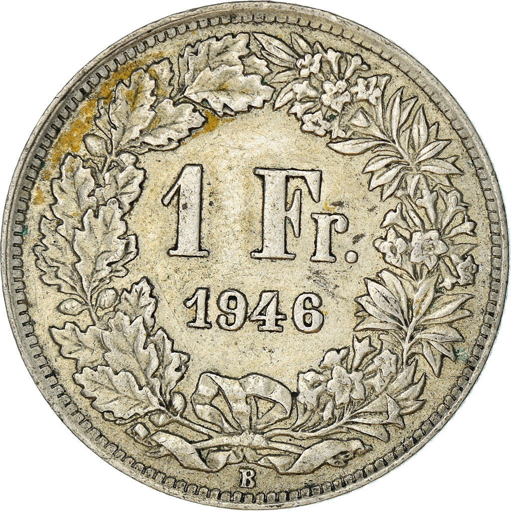 Moneta, Svizzera, Franc, 1946, Bern, BB+, Argento, KM:24