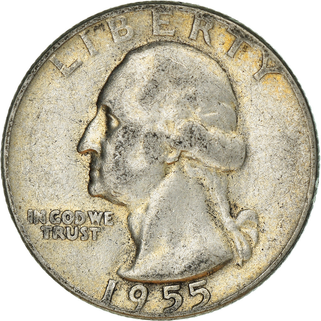Moneda, Estados Unidos, Washington Quarter, Quarter, 1955, U.S. Mint