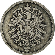 Coin, GERMANY - EMPIRE, Wilhelm I, Mark, 1875, Berlin, VF(20-25), Silver, KM:7