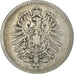 Moeda, ALEMANHA - IMPÉRIO, Wilhelm I, Mark, 1875, Stuttgart, VF(30-35), Prata