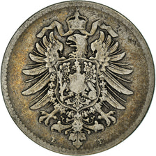 Münze, GERMANY - EMPIRE, Wilhelm I, Mark, 1875, Dresde, SS, Silber, KM:7