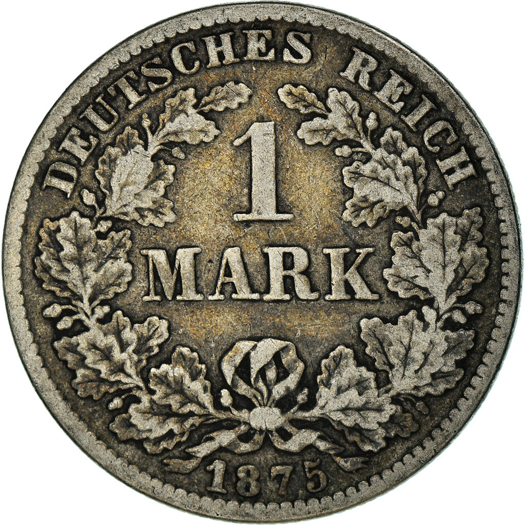 Münze, GERMANY - EMPIRE, Wilhelm I, Mark, 1875, Dresde, SS, Silber, KM:7