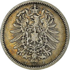 Münze, GERMANY - EMPIRE, Wilhelm I, Mark, 1881, Hambourg, SS, Silber, KM:7