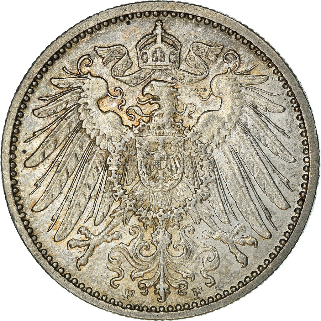 Coin, GERMANY - EMPIRE, Wilhelm II, Mark, 1906, Stuttgart, AU(50-53), Silver
