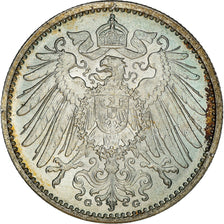 Moneta, GERMANIA - IMPERO, Wilhelm II, Mark, 1914, Karlsruhe, BB+, Argento