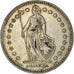Moneta, Svizzera, 2 Francs, 1921, Bern, MB+, Argento, KM:21