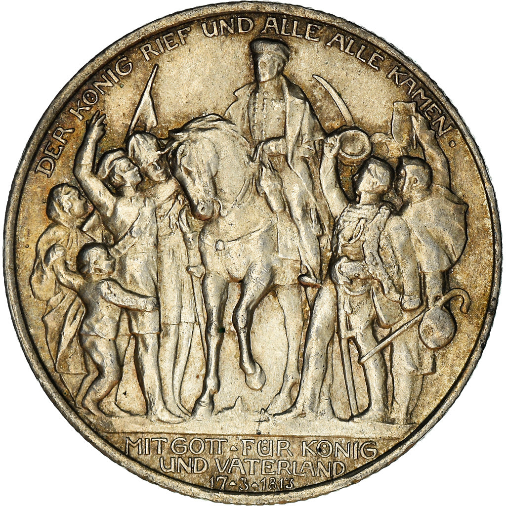 Münze, Deutsch Staaten, PRUSSIA, Wilhelm II, 2 Mark, 1913, Berlin, VZ+, Silber