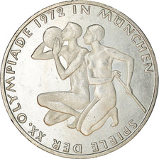 Coin, GERMANY - FEDERAL REPUBLIC, 10 Mark, 1972, Hambourg, EF(40-45), Silver