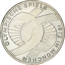 Coin, GERMANY - FEDERAL REPUBLIC, 10 Mark, 1972, Hambourg, EF(40-45), Silver