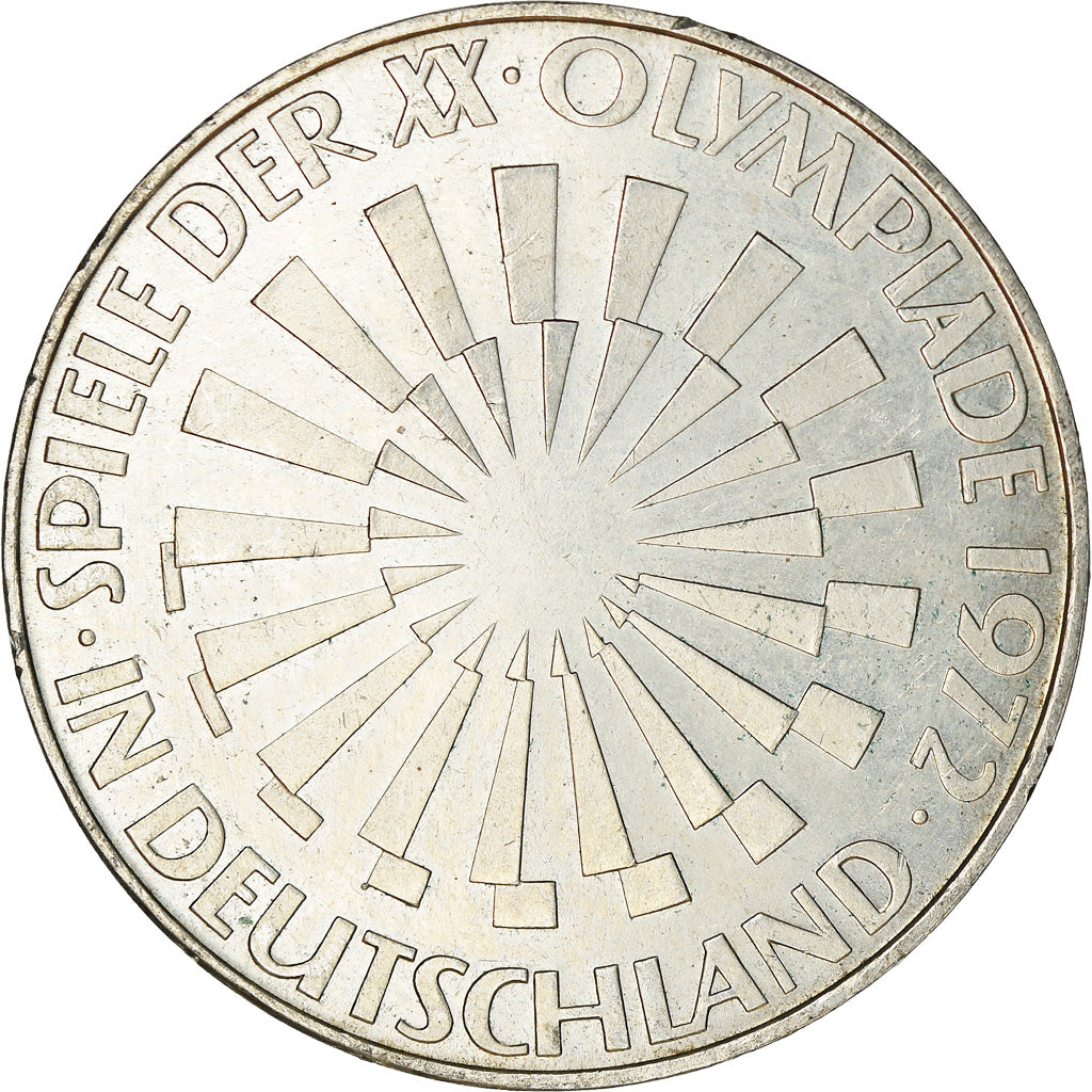 Coin, GERMANY - FEDERAL REPUBLIC, 10 Mark, 1972, Munich, AU(55-58), Silver