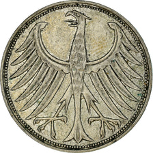Coin, GERMANY - FEDERAL REPUBLIC, 5 Mark, 1951, Munich, EF(40-45), Silver