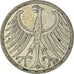 Coin, GERMANY - FEDERAL REPUBLIC, 5 Mark, 1951, Hambourg, EF(40-45), Silver