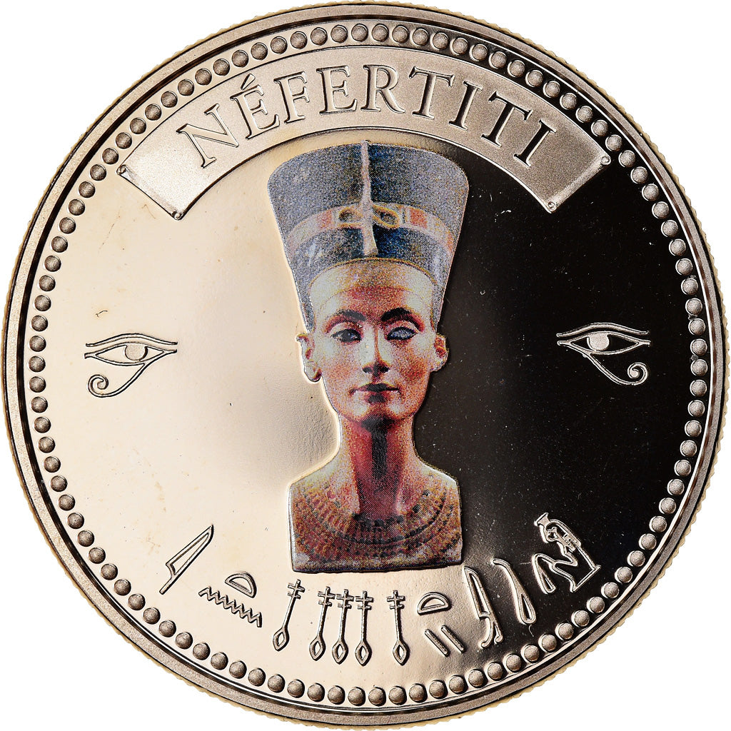 Egypt, Medal, Trésors d'Egypte, Nefertiti, MS(65-70), Copper-nickel