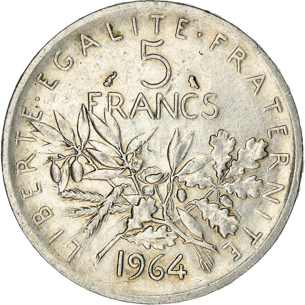 Coin, France, Semeuse, 5 Francs, 1964, Paris, EF(40-45), Silver, KM:926