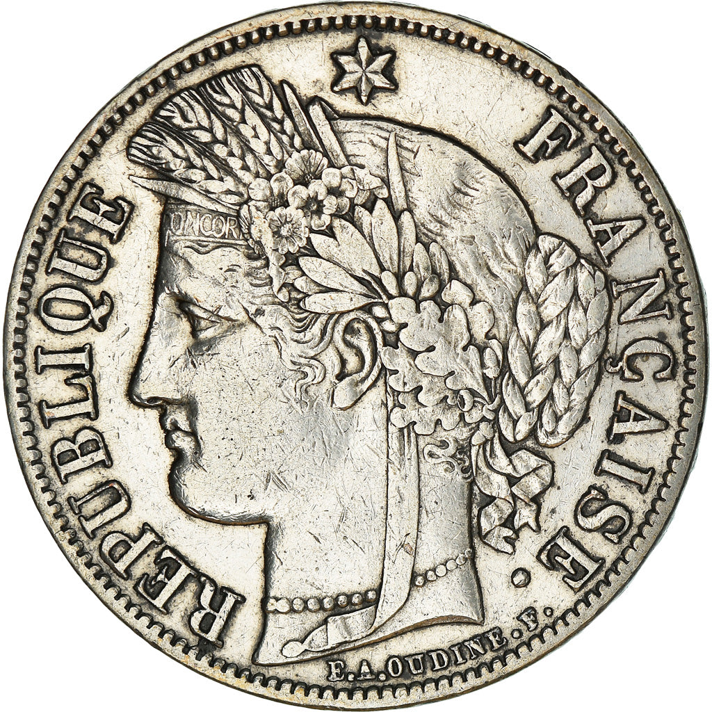 Monnaie, France, Cérès, 5 Francs, 1851, Paris, TTB, Argent, Gadoury:719
