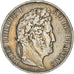 Munten, Frankrijk, Louis-Philippe, 5 Francs, 1844, Lille, FR+, Zilver