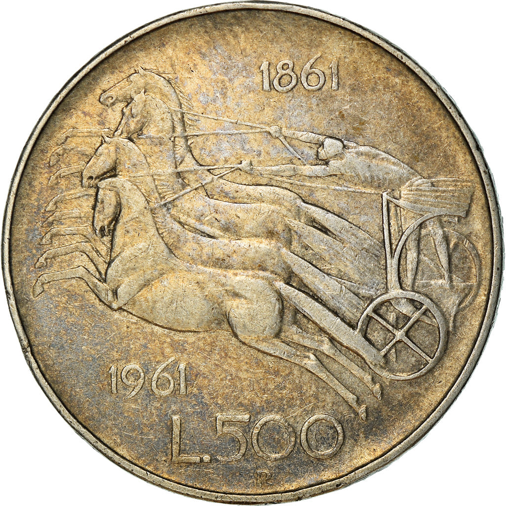 Moneta, Italia, 500 Lire, 1961, Rome, BB, Argento, KM:99