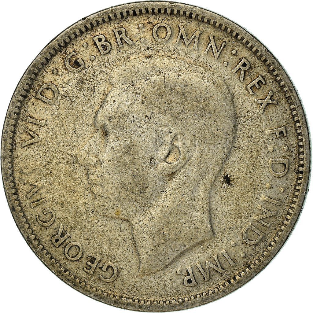 Coin, Australia, George VI, Florin, 1947, Melbourne, VF(30-35), Silver, KM:40a