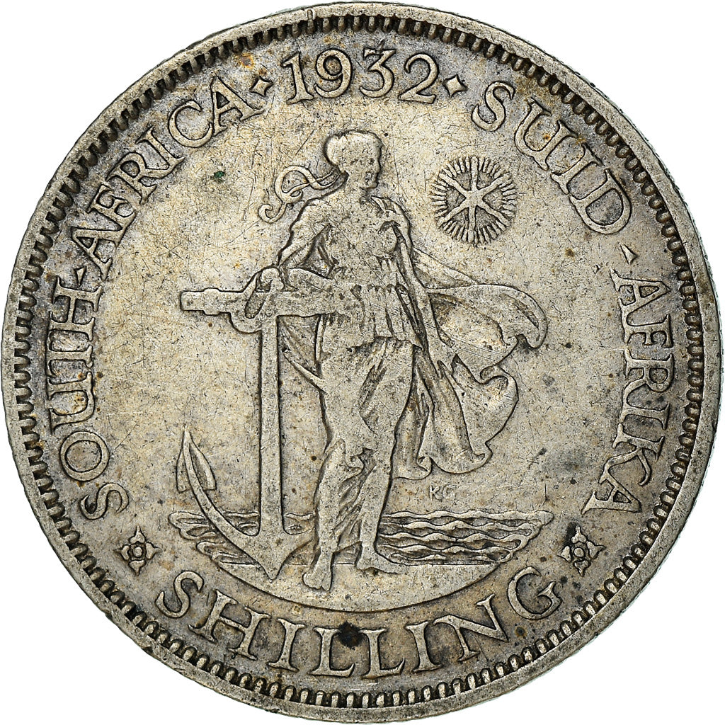 Coin, South Africa, George V, Shilling, 1932, VF(30-35), Silver, KM:17.3