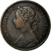 Coin, Great Britain, Victoria, Farthing, 1893, VF(30-35), Bronze, KM:753