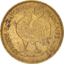 FRENCH EQUATORIAL AFRICA, 50 Centimes, 1942, Pretoria, KM #1, EF(40-45), Brass,.