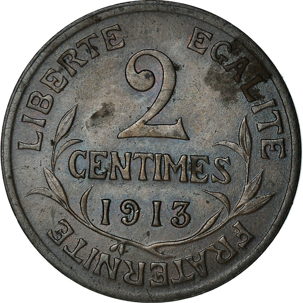 Monnaie, France, Dupuis, 2 Centimes, 1913, Paris, TTB, Bronze, Gadoury:107