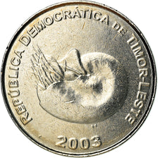 Moneta, TIMOR EAST, Centavo, 2003, Lisbon, SPL, Acciaio ricoperto in nichel