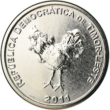 Coin, EAST TIMOR, 10 Centavos, 2011, Lisbon, MS(63), Nickel Clad Steel, KM:3