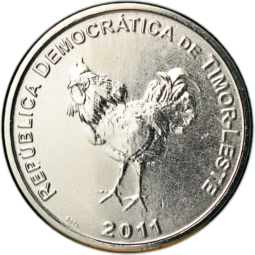 Coin, EAST TIMOR, 10 Centavos, 2011, Lisbon, MS(63), Nickel Clad Steel, KM:3