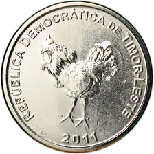 Coin, EAST TIMOR, 10 Centavos, 2011, Lisbon, MS(63), Nickel Clad Steel, KM:3