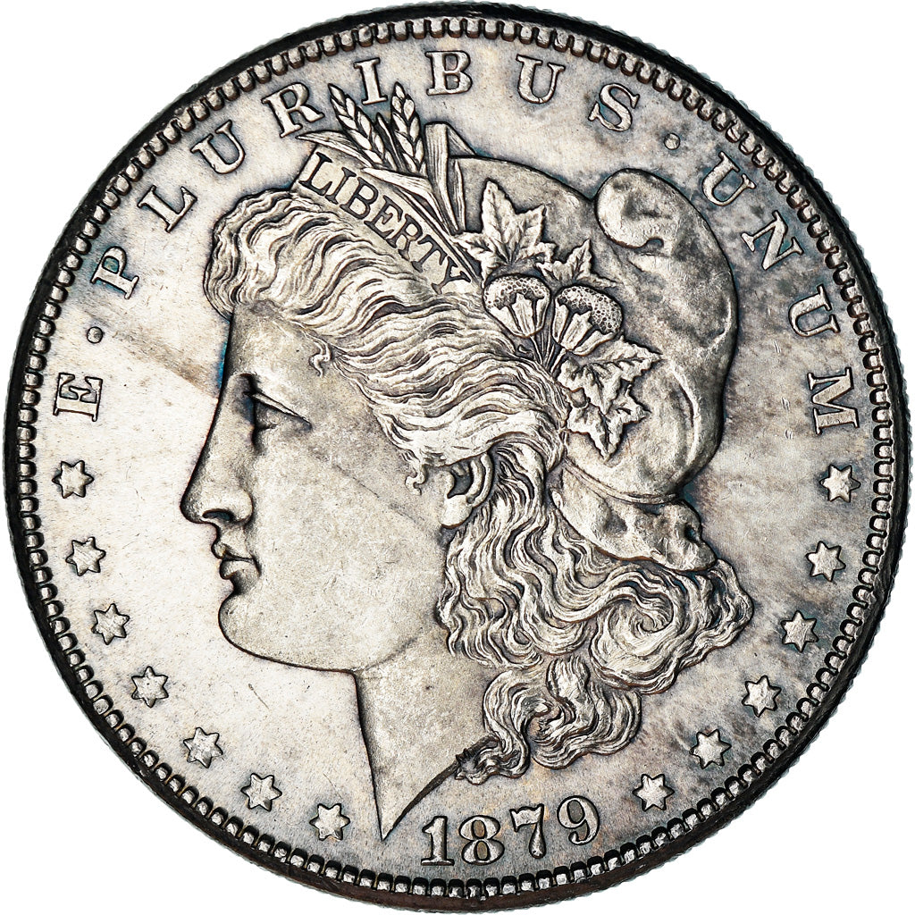 Coin, United States, Morgan Dollar, Dollar, 1879, U.S. Mint, San Francisco