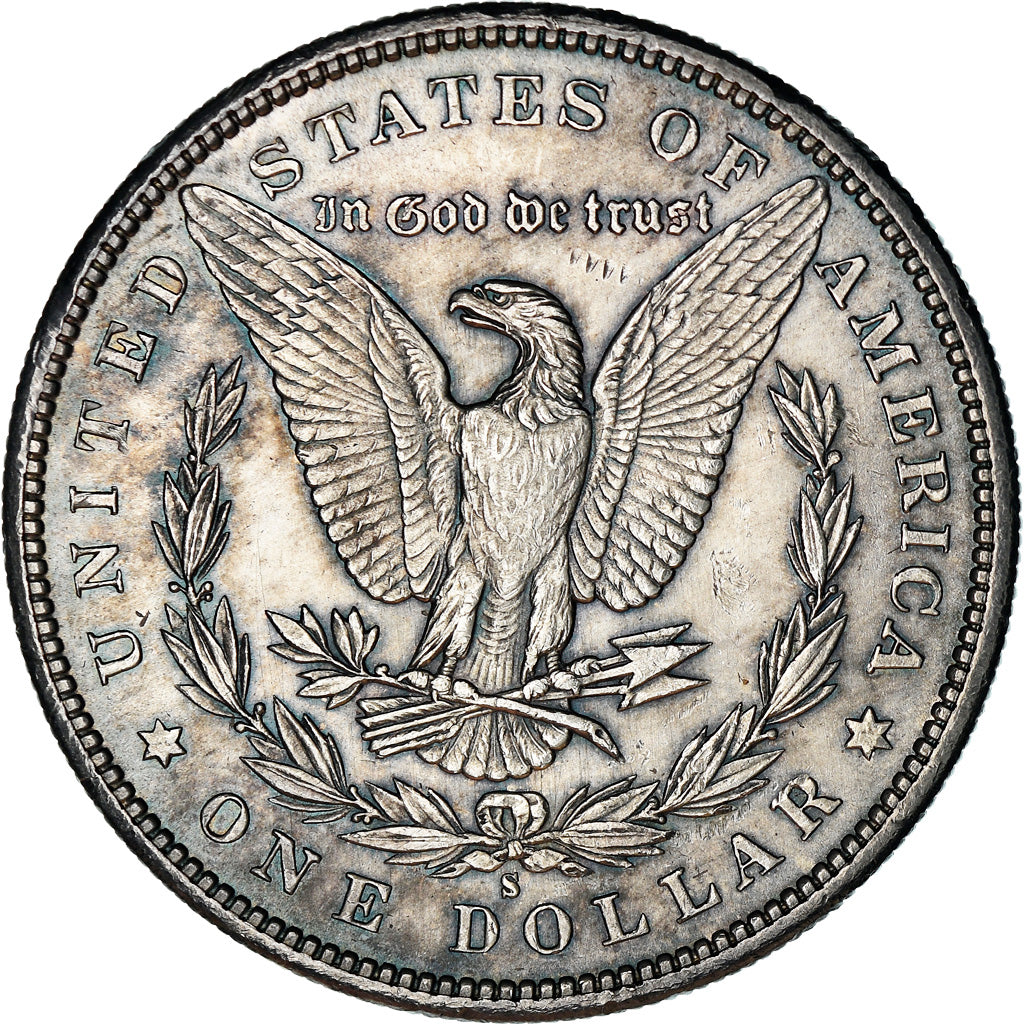 Coin, United States, Morgan Dollar, Dollar, 1879, U.S. Mint, San Francisco