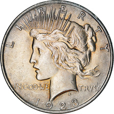 Moneta, USA, Peace Dollar, Dollar, 1923, U.S. Mint, Philadelphia, AU(55-58)