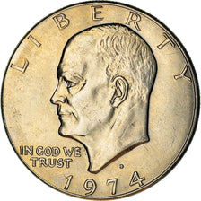 Moneta, Stati Uniti, Eisenhower Dollar, Dollar, 1974, U.S. Mint, Denver, BB+