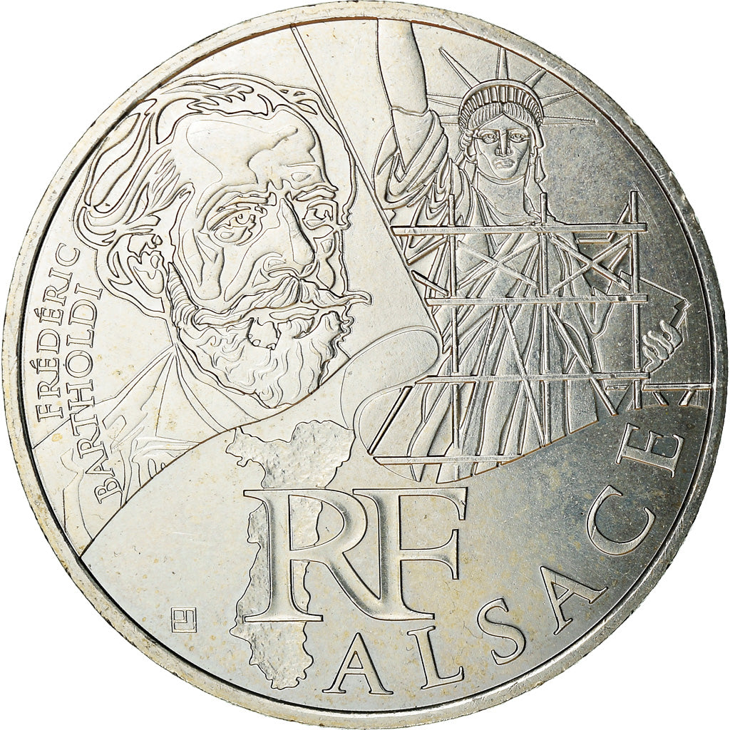 Francja, 10 Euro, Alsace, 2012, Paris, AU(55-58), Srebro, Gadoury:EU514, KM:1870