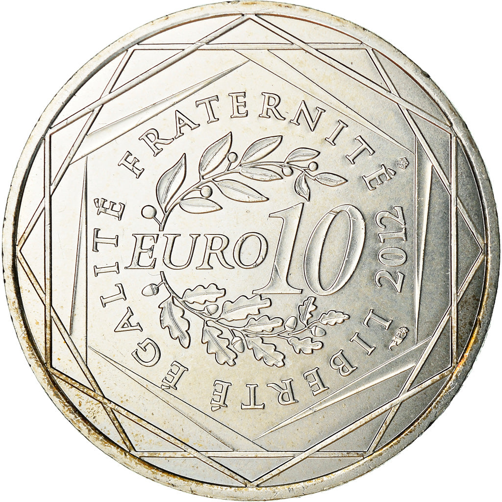 Francja, 10 Euro, Alsace, 2012, Paris, AU(55-58), Srebro, Gadoury:EU514, KM:1870