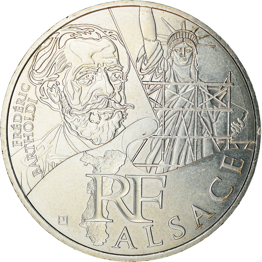 France, 10 Euro, Alsace, 2012, Paris, MS(60-62), Silver, Gadoury:EU514, KM:1870