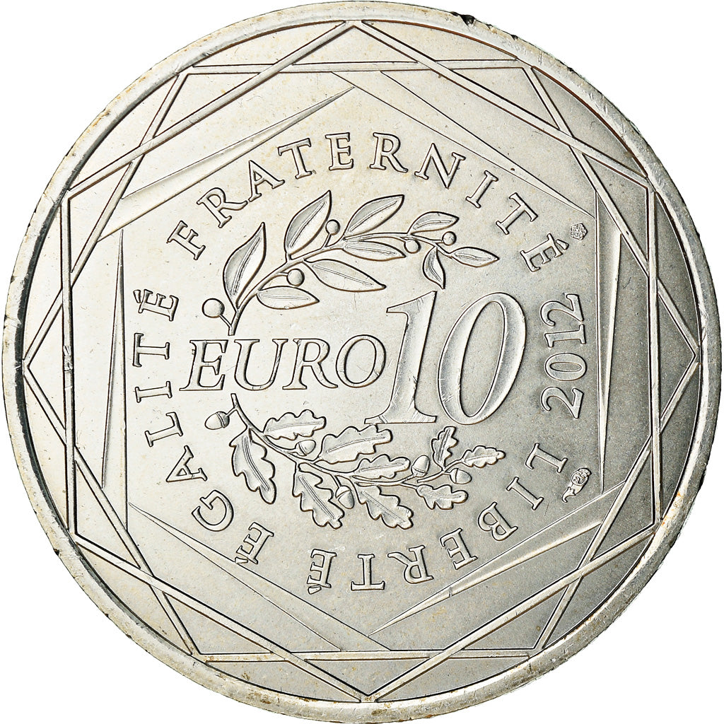 France, 10 Euro, Alsace, 2012, Paris, AU(55-58), Silver, Gadoury:EU514, KM:1870