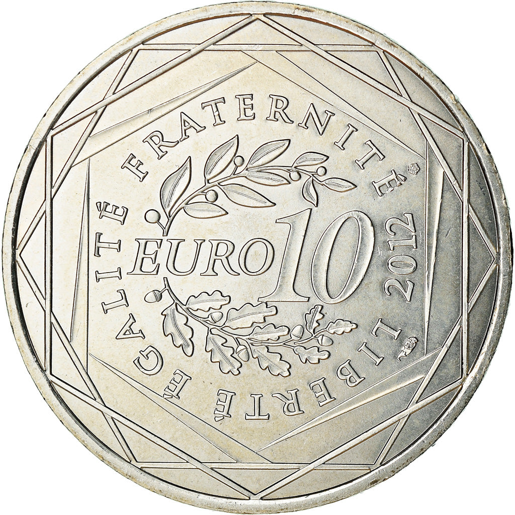 Francia, 10 Euro, Alsace, 2012, Paris, SPL, Argento, Gadoury:EU514, KM:1870