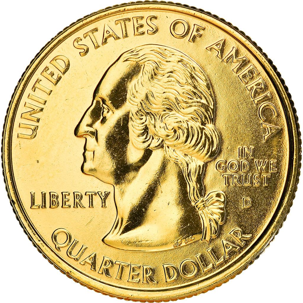 Munten, Verenigde Staten, Maryland, Quarter, 1999, U.S. Mint, Denver, golden