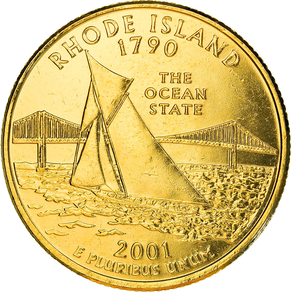 Coin, United States, Quarter, 2001, U.S. Mint, Denver, MS(63), Copper-Nickel