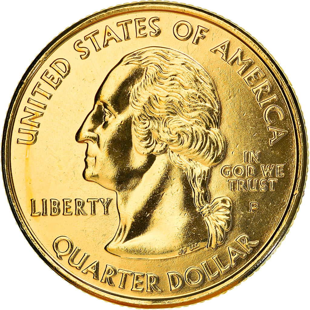 Munten, Verenigde Staten, New Hampshire, Quarter, 2000, golden, PR+