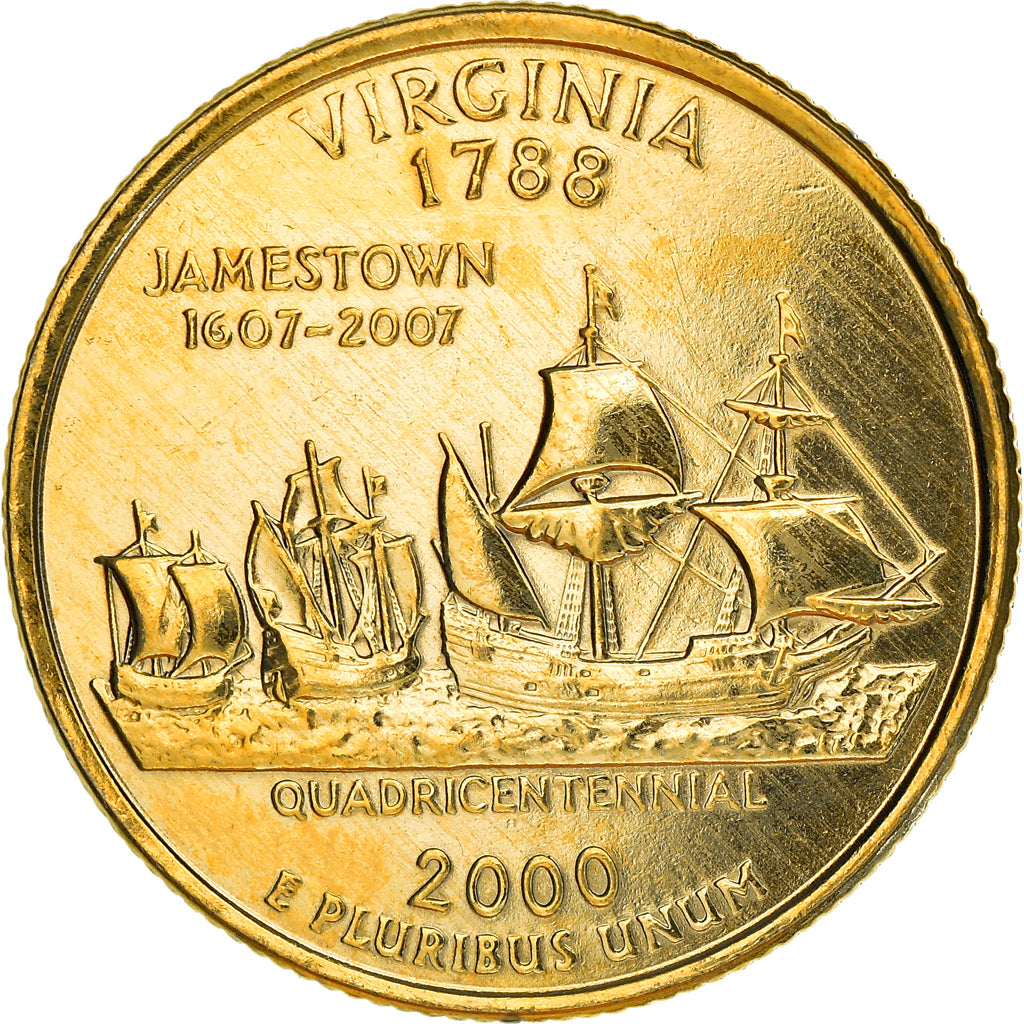 Coin, United States, Quarter, 2000, U.S. Mint, Denver, MS(63), Copper-Nickel
