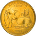Monnaie, États-Unis, Winconsin, Quarter, 2004, U.S. Mint, SPL, Métal doré