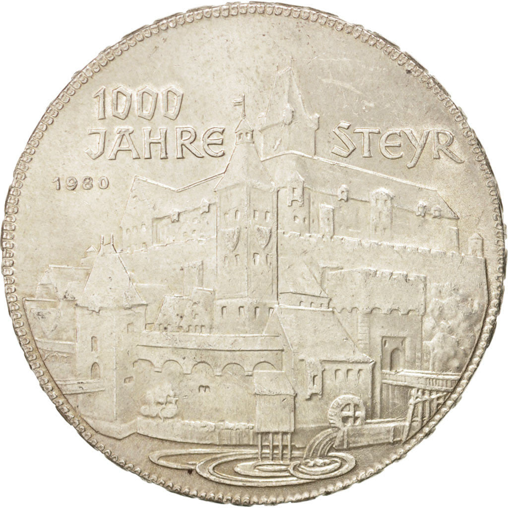 Münze, Österreich, 500 Schilling, 1980, VZ, Silber, KM:2947