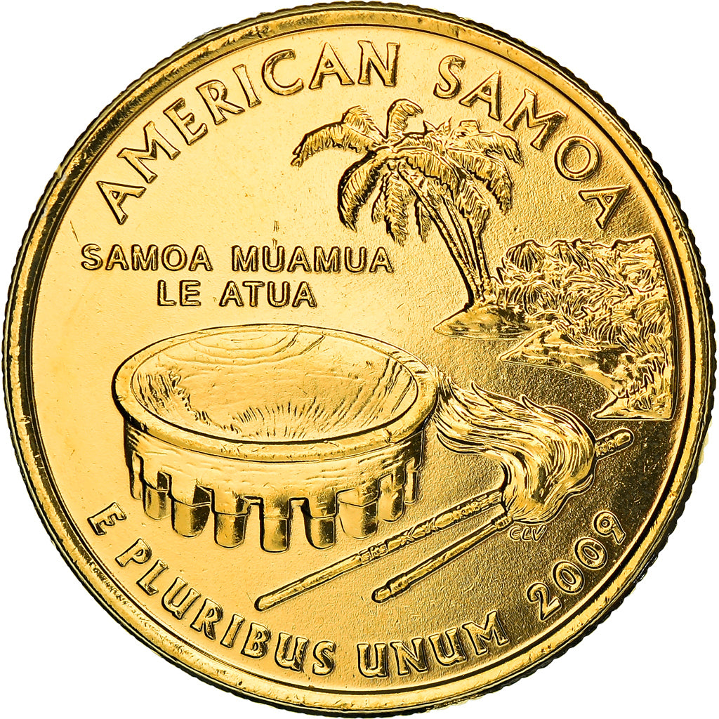 Munten, Verenigde Staten, American Samoa, Quarter, 2009, U.S. Mint