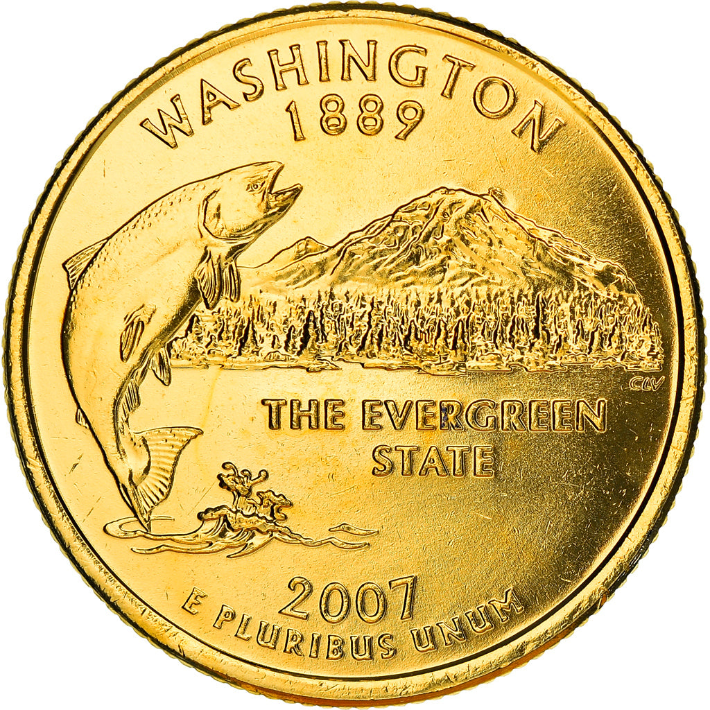 Coin, United States, Quarter, 2007, U.S. Mint, Philadelphia, MS(63)
