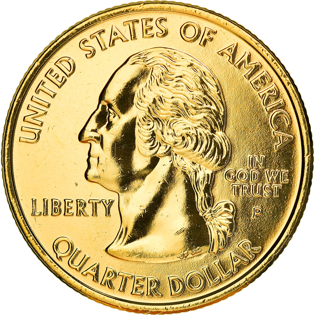 Moneda, Estados Unidos, Alaska, Quarter, 2008, U.S. Mint, Philadelphia, SC